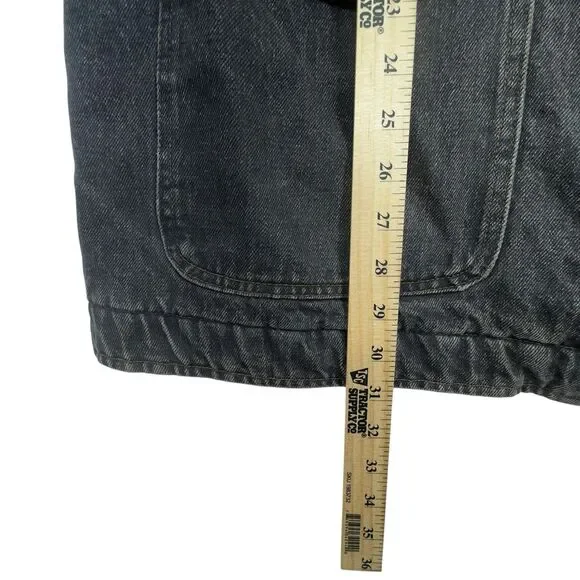 VTG 90s Ralph Lauren POLOSouthwestern BLANKET Lined Black Denim Jacket Size XL